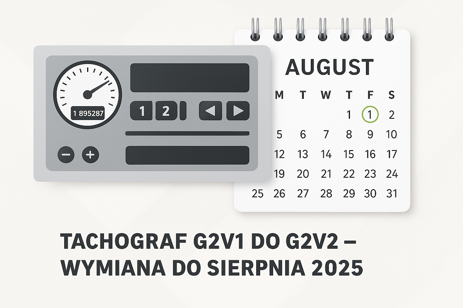Tachograf G2V1 do G2V2 – wymiana do sierpnia 2025